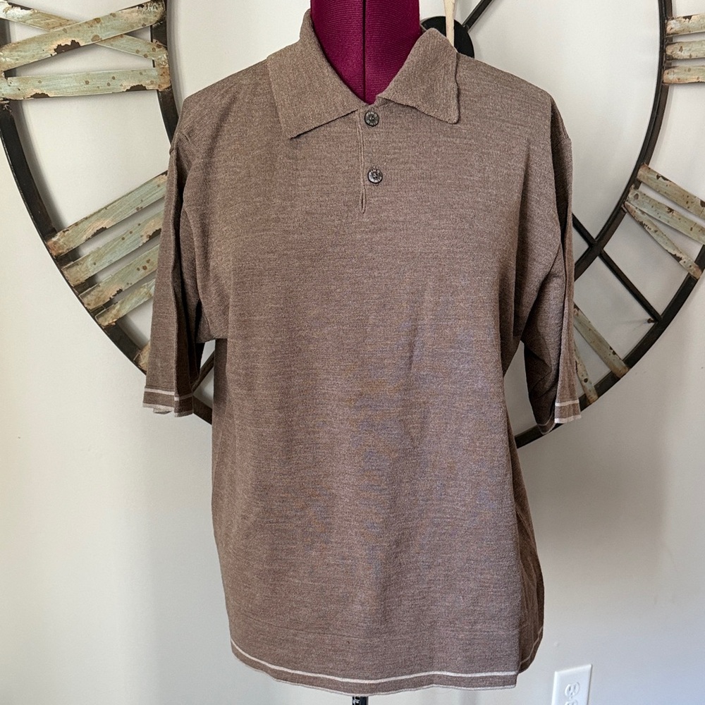 PING Men's Brown Polo NWTS
